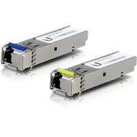 Ubiquiti UFiber1 Gbps Bidirectional Single-Mode Optical Module 2-Pack  Connect Up to 3km Distance Simplex LC connector Fiber Cable Not Include