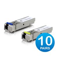 Ubiquiti UFiber1 Gbps Bidirectional Single-Mode Optical Module 20-Pack  Connect Up to 3km Distance Simplex LC connector Fiber Cable Not Include