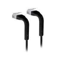 Ubiquiti UniFi Patch Cable Single Unit 1m Black End Bendable to 90 Degree RJ45 Ethernet Cable Cat6 Ultra-Thin 3mm Diameter