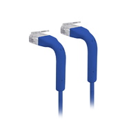 Ubiquiti UniFi Patch Cable Single Unit 0.1m Blue Both End Bendable to 90 Degree RJ45 Ethernet Cable Cat6 Ultra-Thin 3mm Diameter