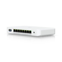 Ubiquiti Device Bridge Switch, Compact PoE Switch (1) 10 GbE Port, (7) 2.5 GbE Ports, 6 GHz, WiFi 7 Integration, Seamless, High-Capacity,UniFi WiFi.