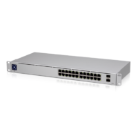 Ubiquiti UniFi Network Switch USW-24 24-Port No POE (24) Gb ERJ 45 Ports (2) 1G SFP Ethernet Ports Layer 2 Rack Mount