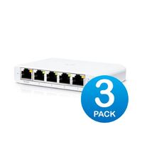 Ubiquiti UniFi Network Switch USW-Flex-Mini 5-Port No POE (4) GbE Ports (1) GbE PoE Input Layer2 No Mount 3-Pack