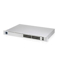 Ubiquiti UniFi Network Switch USW-Pro-24-POE GEN2 24-Port POE 400W (16)GbE PoE(8) GbE PoEPorts (2)10G SFP Ports Layer 3 Rack Mount