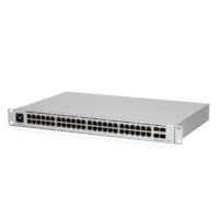 Ubiquiti UniFi Network Switch UniFi Network USW-Pro-48 48 Port No POE (48) GbE Ports (4)10G SFP Ports Layer 3 Rack Mount Fanless Cooling.