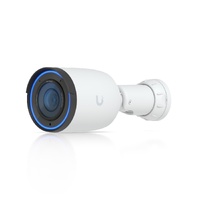 Ubiquiti G6 Pro Bullet, White All-Weather 4K PoE Camera, Multi-TOPS AI Engine, 2.36x Optical Zoom, Large 1 1.2 ftCMOS Sensor,Long-Range IR Night Visio