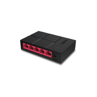 Mercusys MS105G 5-Port Gigabit Desktop Switch, 5x Gigabit Ports, Compact Design, Plug N Play, Green Ethernet Technology
