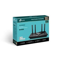 TP-Link Archer AX55 AX3000 Dual Band Gigabit Wi-Fi 6 Router 2402 Mbps 5GHz OFDMA OneMesh 4x High-Gain Antenna Improved Battery Alexa Compatible