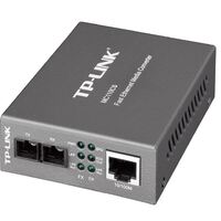 TP-Link MC110CS 10 100Mbps Single-Mode Media Converter Convert 100BASE-FX Fiber to 100Base-TX Copper Media Extends Fiber Distance Up To 20km