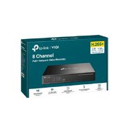 TP-Link VIGI NVR1008H-8P 8 Channel PoE Network Video Recorder 53W PoE Budget H.265 4K Video Output  16MP Decoding Capacity (HDD Not Included)