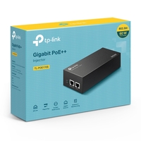 TP-Link TL-POE170S PoE Injector 2 Gigabit Ports 802.3af at bt Integrated Power Supply Wall Mountable Plug  Play