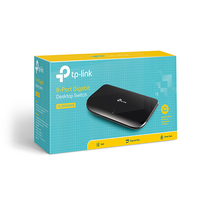TP-Link TL-SG1008D 8-Port Gigabit Unmanaged Switch Desktop Wall-Mounting Plastic Case Fanless Supports MAC address 802.1p DSCP QoS