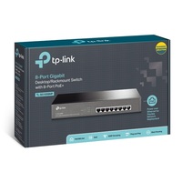 TP-Link TL-SG1008MP 8-Port Gigabit Desktop Rackmount Switch with 8-Port PoE (Replacement model of TL-SG1008PE)