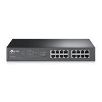 TP-Link TL-SG1016PE 16-Port Gigabit Easy Smart Switch with 8-Port PoE Rack Mountable  Desktop32 Gbps Switching Capacity8K MAC Address Table