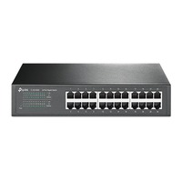 TP-Link TL-SG1024D 24-Port Gigabit Desktop Rackmount Unmanaged Switch energy-efficient Supports MAC Plug  play 48Gbps Switching Capacity