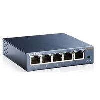 TP-Link TL-SG105 5port Switch DesktopGigabitSteel Case 5-Port 10 100 1000Mbps RJ45 Supporting Auto-MDI MDIX  Plug and Play Fanless