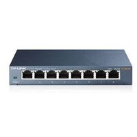 TP-Link TL-SG108 8-Port Gigabit Desktop Switch Steel Case Fanless 11.9Mpps Support 802.1p DSCP QoS1 and IGMP Snooping Plug  Play