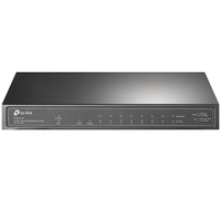 TP-Link TL-SG1210P 10-Port Gigabit Desktop Switch with 8-Port PoE IGMP Snooping 1 Gigabit SFP Slot Fanless