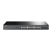 TP-Link TL-SG2428P JetStream 28-Port Gigabit Smart Switch 24-Port PoE 4 Gigabit SFP Omada SDN 802.1p CoS DSCP QOS Rack Mountable