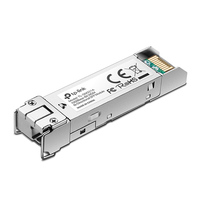 TP-Link 1000Base-BX WDM Bi-Directional SFP Module (TL-SM321A-2) TX: 1550nm RX: 1310nm Up to 2KM Transmission Distance LC Simplex