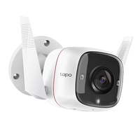 TP-Link TC65 Outdoor Security Wi-Fi Camera Ultra HD Video 3MP Definition Wired Wireless Night Vision Alarm Two-Way Audio Microphone Voice Control