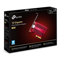 TP-Link TX401 10 Gigabit PCI Express Network Adapter Low-Profile  Full-Height Brackets 1 PCI Express 3.0 x4 1 RJ45 Gigabit Megabit Port (NIC)