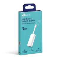 TP-Link UE300C USB 3.0 Type-C to Gigabit Ethernet Network AdapterSPEC: 1 USB 3.0 Type-C Connector 1 Gigabit Ethernet Port Foldable and Portable De