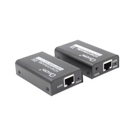 Oxhorn HDMI Extender over Ethernet 1080p HDCP 1.2 FHD up to 60m with PoE function alloy casing Black 2 year warranty