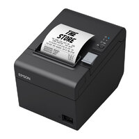 EPSON TM-T82III Thermal Direct Receipt Printer USB Ethernet Interface Max Width 80mm Includes AC Adapter Black