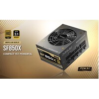 Antec SFX 850w 80 Gold Fully-Modular ATX 3.1 PCI-E 5.1 92mm Silent Fan Japanese Caps Zero RPM Compact Power Supply PSU7 Years Warranty 2024