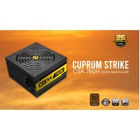 Antec CSK 750W 80+ Bronze, 88% Efficiency, Semi-Modular Flat Cables, 120mm Silent Fans, 4x PCI-E 8 (6+2) Pin, 2x EPSContinuous power PSU, AQ3