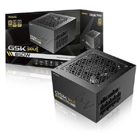 Antec GSK850 V2 80 Gold Fully Modular, 850W, ATX 3.1, 14015086mm, 120mm fan, PCIE 5.1, 12VHPWR, OCP OVP UVP SCP OPP OTP, 7Y warranty