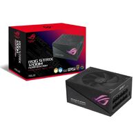 ASUS ROG-STRIX-AURA-1200G-GAMING ROG STRIX 1200W Gold Aura Edition,80 Plus Gold, Fully Modular, Lambda A++ Certification,135mm Fan, Aura Sync, 10YW