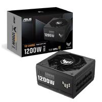ASUS TUF-GAMING-1200G 1200W 80 Plus Gold Fully Modular PSU, Japanese Capacitors.135mm Fan, Dual Ball Fan Bearings, 10YW