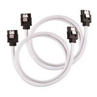 Corsair Premium Sleeved SATA 6Gbps 60cm Cable — White
