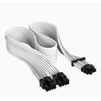Corsair Premium Individually Sleeved 124pin PCIe Gen 5 Type-4 600W 12VHPWR Cable White 4080   4070   4090xx