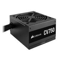 Corsair 750W CV Series CV750 80 PLUS Bronze Certified Up to 88pct Efficiency  Compact 125mm design easy fit and airflow ATX PSU 