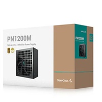 Deepcool PN1200M  Black Power Supply Unit, 135mm Fan, Japanese Bulk Capacitor, Active PFC  Half Bridge SRC LLC  DC to DC, ATX12V V3.1