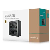 DeepCool PN650D 650W 80 Gold Certified Non-Modular ATX Power Supply (Direct Cable) 120mm Fan Japanese Capacitors  DC to DC ATX12V V3.1 100000 MT