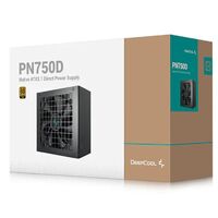 DeepCool PN750D 750W 80 Gold Certified Non-Modular ATX Power Supply (Direct Cable) 120mm Fan Japanese Capacitors  DC to DC ATX12V V3.1 100000 MT