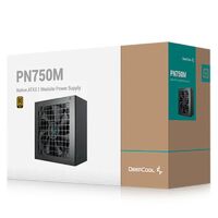 DeepCool PN750M 750W 80 Gold Certified Fully Modular ATX Power Supply 120mm Fan Japanese Capacitors  DC to DC ATX12V V3.1 100000 MTBF 90pct Effi