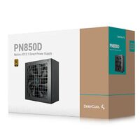 DeepCool PN850D 850W 80 Gold Certified Non-Modular ATX Power Supply (Direct Cable) 120mm Fan Japanese Capacitors  DC to DC ATX12V V3.1 100000 MT