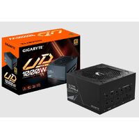 Gigabyte UD1000GM 1000W ATX PSU Power Supply  80 Gold 90pct 120mm Fan Black Flat Cables Single 12V Rail Japanese  100K Hrs