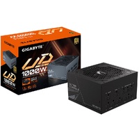 Gigabyte UD1000GM PG5 2.0 1000W ATX PSU Power Supply  80 Gold 90pct 120mm Fan Black Flat Cables Single 12V   100K Hrs