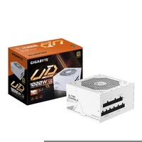 Gigabyte UD1000GM PG5 ICE 1000W ATX PSU Power Supply  80 Gold 90pct 120mm Fan Black Flat Cables Single 12V   100K Hrs