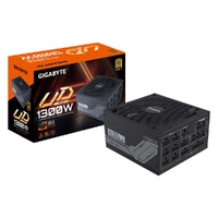 Gigabyte UD1300GM PG5 1300W ATX PSU Power Supply  80 Gold 90pct 140mm Fan Black Flat Cables Single 12V   100K Hrs