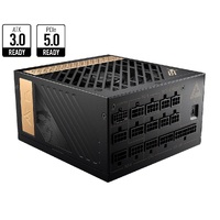 MSI MEG Ai1300P PCIE5 1300W ATX Power Supply Unit 80 PLUS Platinum (up to 92pct) Active PFC OCP   OVP   OPP   OTP   SCP   UVP