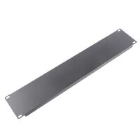 LDR 2U 19 inch Blanking Panel - Rack Mountable 19 inch - Black Metal Construction