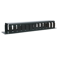 LDR 1U 19 inch Cable Management Rail 24 Slot Shallow (Plastic) - 1U