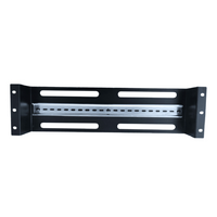 LDR Rackmount Din Rail Black Metal Construction 35mm International Din Rail